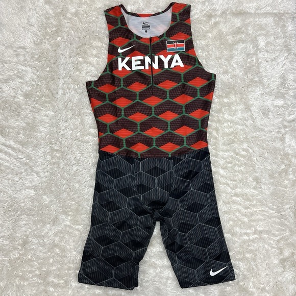 Nike Pro Elite Kenya Track & Field Speedsuit Men's Size Large CI8900-602